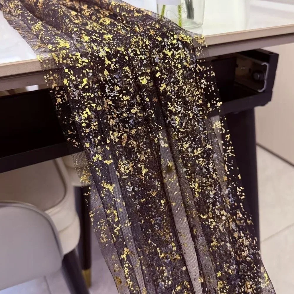 Goldene Pailletten-Glitzer-Tis – Table Runner Sequin Bewertung und Preis