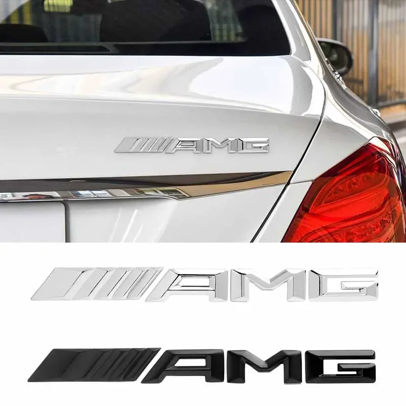 3D ABS Car Rear Trunk Badge Decal Letters Sticker For Mercedes Benz AMG A B C E G CLA C63 GLE63S E53 GT SLK W176 W205 W177 C260L