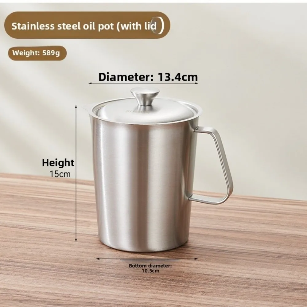 

304 Stainless Steel Measuring Cups Thickened Inner Scale Design Liquid Latte Art Cup with Lid Large Capacity Laboratory Beaker