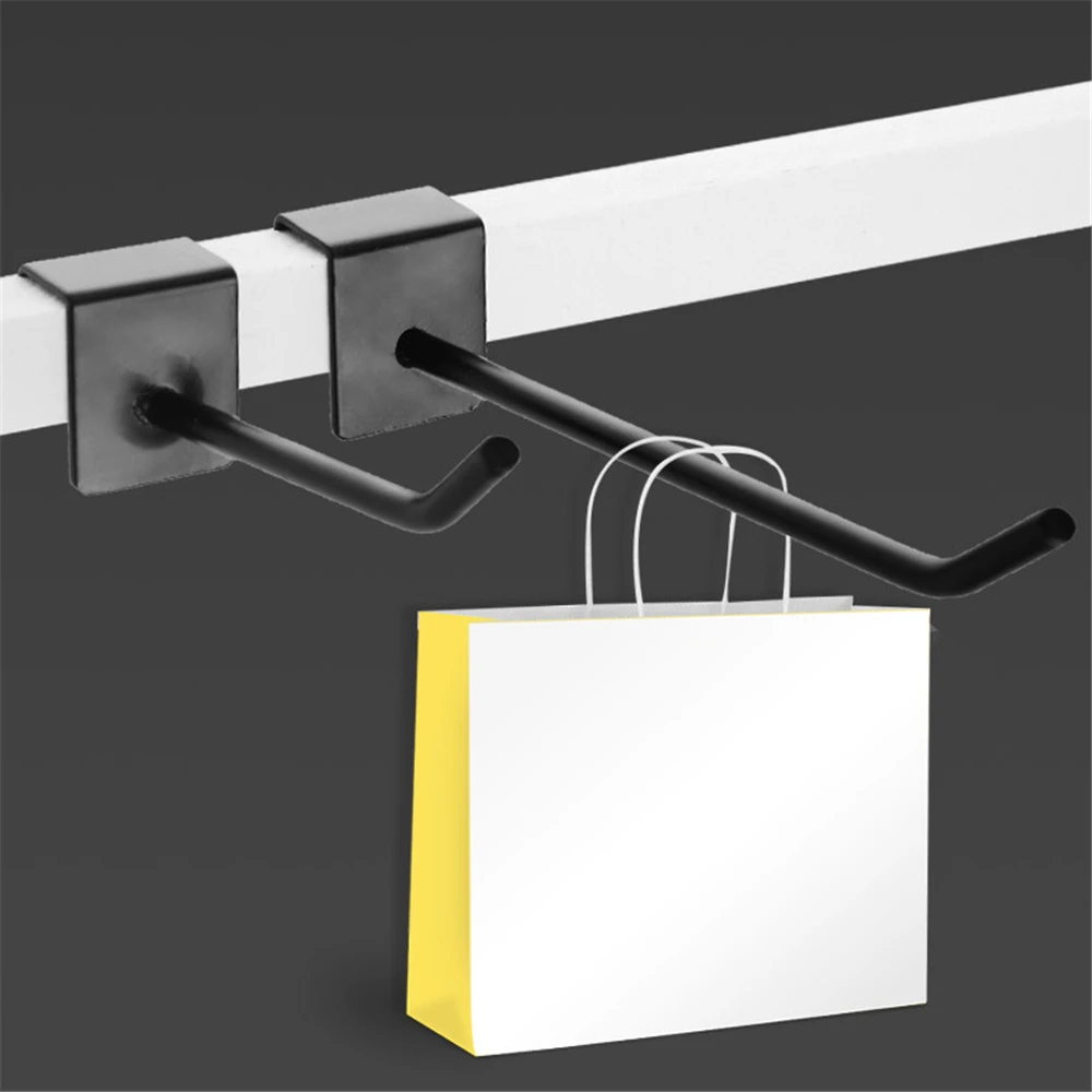 Crochet de panneau perforé d'étagère de marchandises de cheville de magasin de détail, grille métallique de stockage de mur, cintre d'affichage de supermarché d'atelier T1, 20 pièces, 10,1 pièces