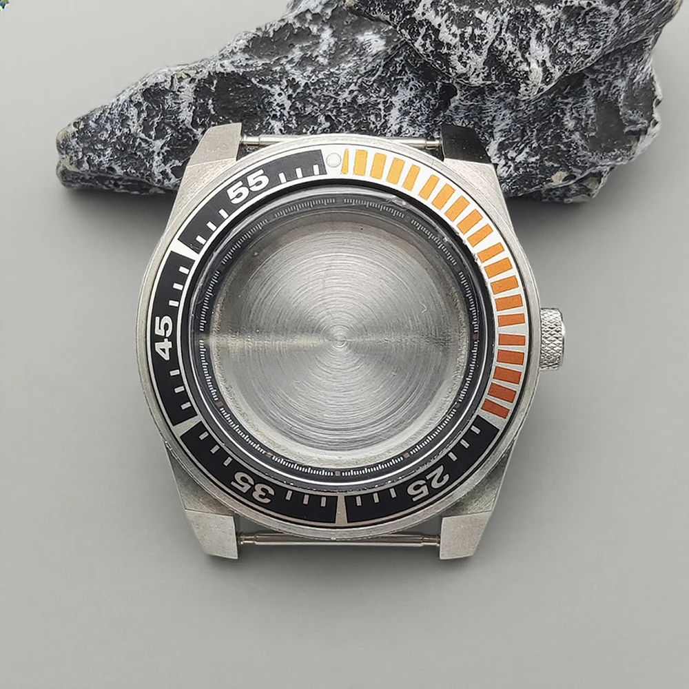 Custodia alla moda Custodia NH35 Cassa per orologio da 42 mm per lunetta da 28,5 mm con movimento NH35 NH36 Mergulho da uomo fai da te