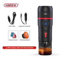 HiBREW Portable Coffee Machine for Car & Home Expresso Coffee Maker Nexpresso Dolce Pod Capsule Coffee Powder H4 Basic Version