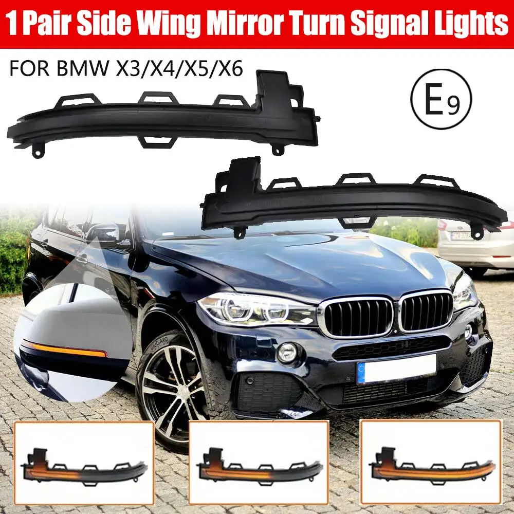 

Duad Dynamic Side Wing Mirror Turn Signal Indicator Light Suitable For BWM X3/X4/X5/X6 F15 63137291217