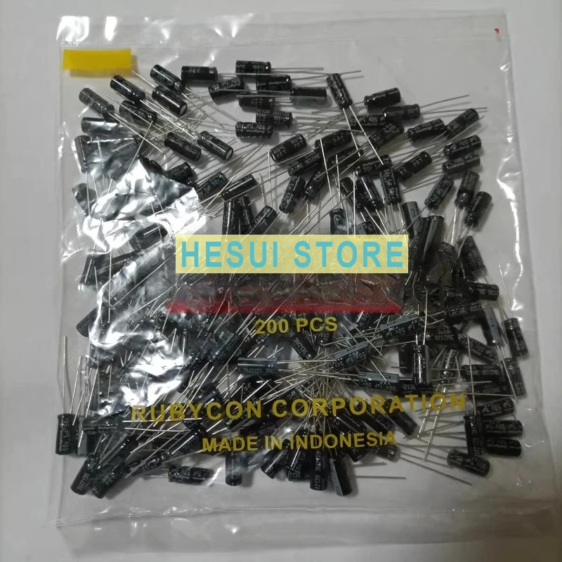 200PCS 16V470UF 10X12.5 YXF Ruby electrolytic capacitor 470UF 16V RUBYCON high frequency low resistance