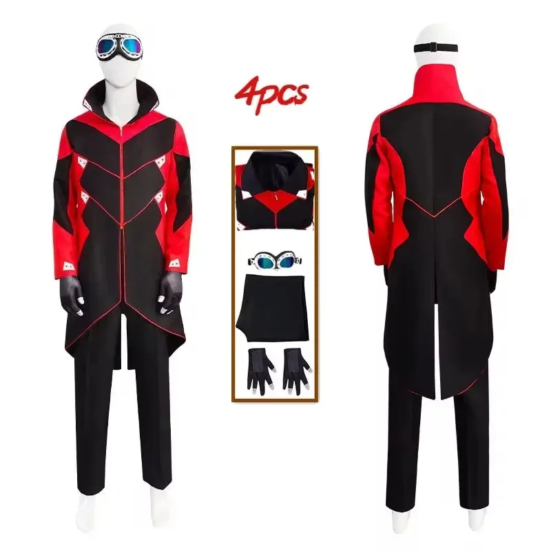 

New Halloween Cosplay Dr. Eggman Costume Sonic 2 Eggman Ivo Robotnik Cosplay Costume Outfit with Eggman Coat Man Jacket Hallowee