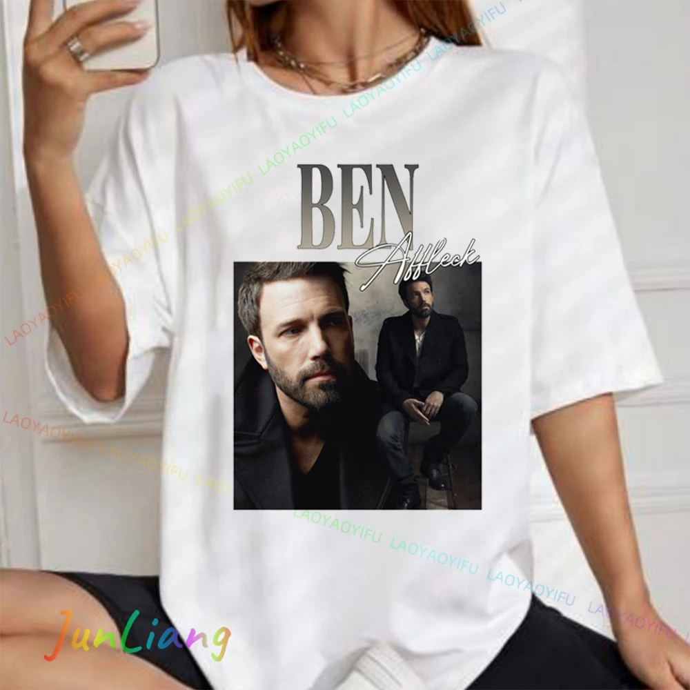 Ben Affleck Effen Shirt Tv-Show Film Fan T-Shirt Mannen T-Shirt 100% Katoen Streetwear Y 2K Vintage Top Dames T-Shirts Kleding