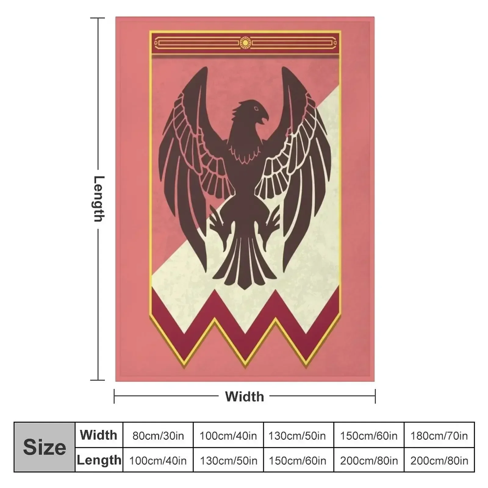 Fire Emblem 3 Houses: Black Eagles Banner Throw Blanket Travel Sofas Thin Sofa Tourist Comforter Blankets