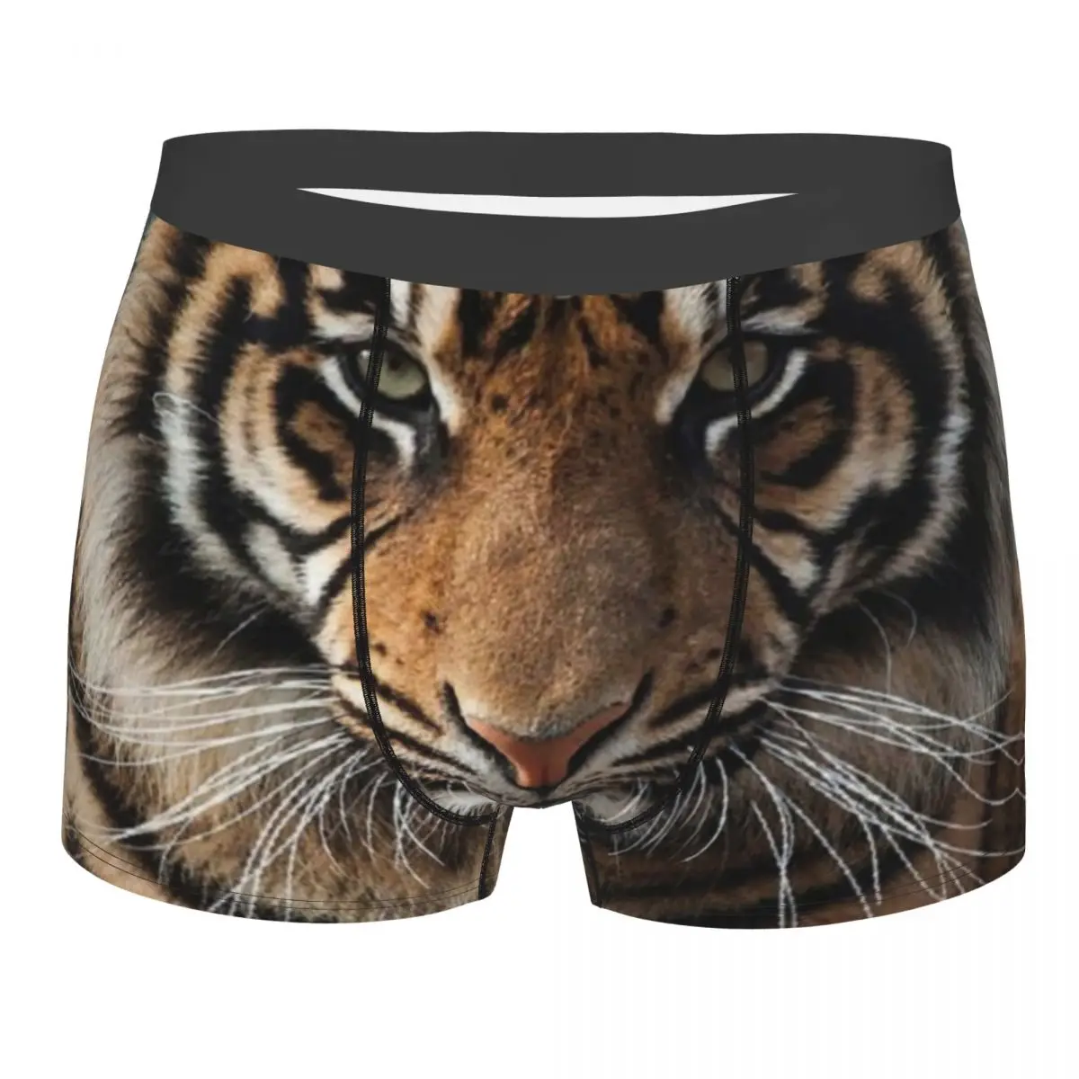 

Sexy Boxer Cool Tiger Wallpaper Art Shorts Panties Briefs Men Underwear Nature Animal Breathable Underpants for Male Plus Size