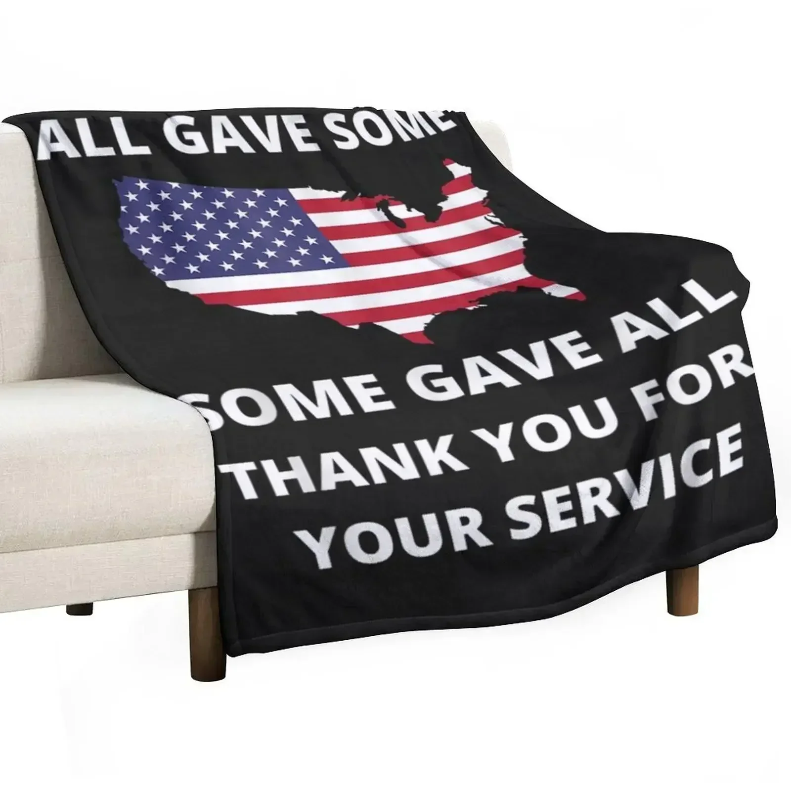 

All Gave Some Some Gave All TShirt50 Throw Blanket Ultra Soft Flannel Fleece Blanket for All Seasons