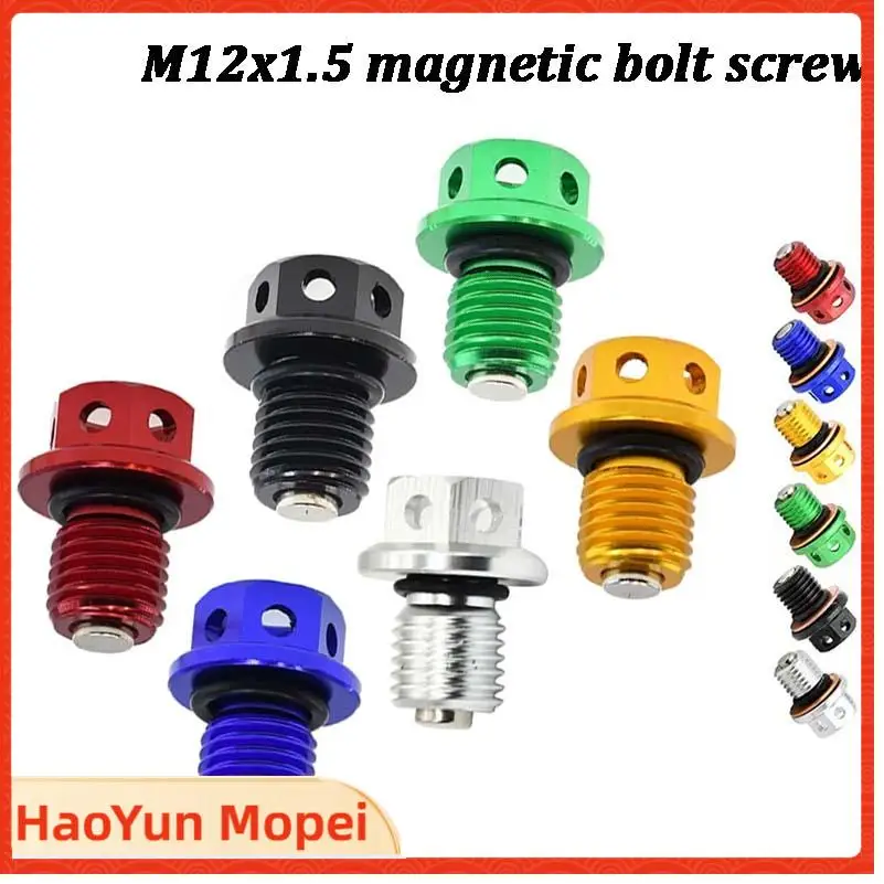 NEW M12x1.5 Magnetic Engine Oil Drain Plug and Washer Gasket For Honda HUSQVARNA  Pit Dirt Bike
