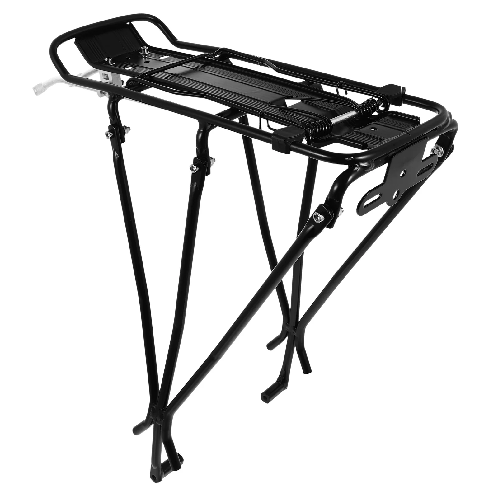 

1Pcs Bike Rear Rack Black Alloy Cargo Luggage Rack Flexible Carrier Strong Durable for Mountain Road Bikes Flexible Carrier