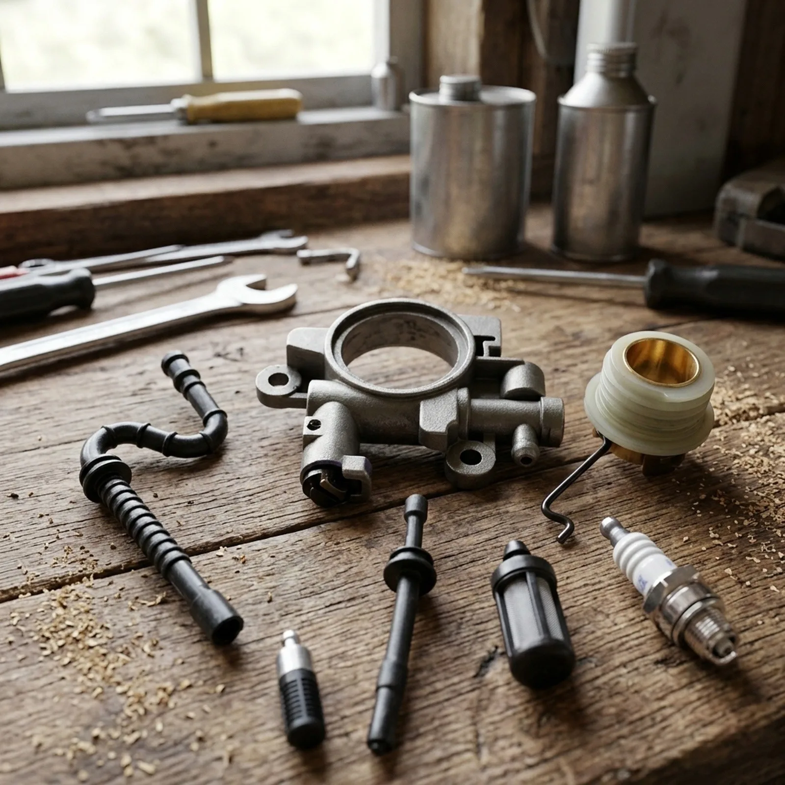 MS390 for chainsaw & for Worm Gear Spring Oil Pump Kit Spark for 029 MS290 MS310 1127 640 3200 1127 640 3204 MS390