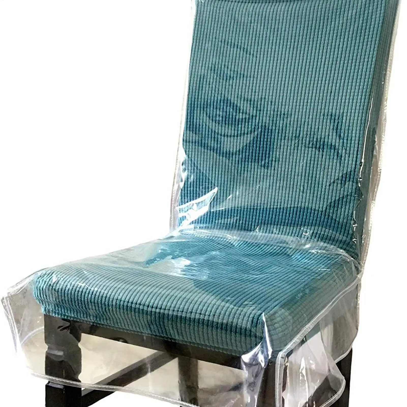 

Dining Chair Slipcovers Transparent Slipcover With Backrest For Chair Waterproof Seat Covers For Outdoor Dining Patio Kitchen