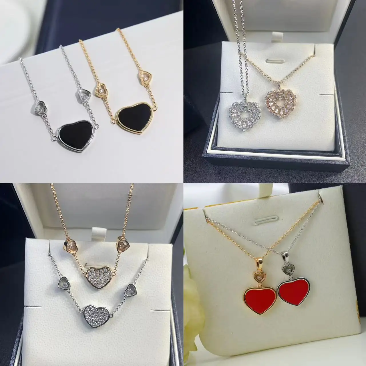 Original exquisite women\'s necklace heart-shaped pendant series, various styles of necklaces, holiday gifts