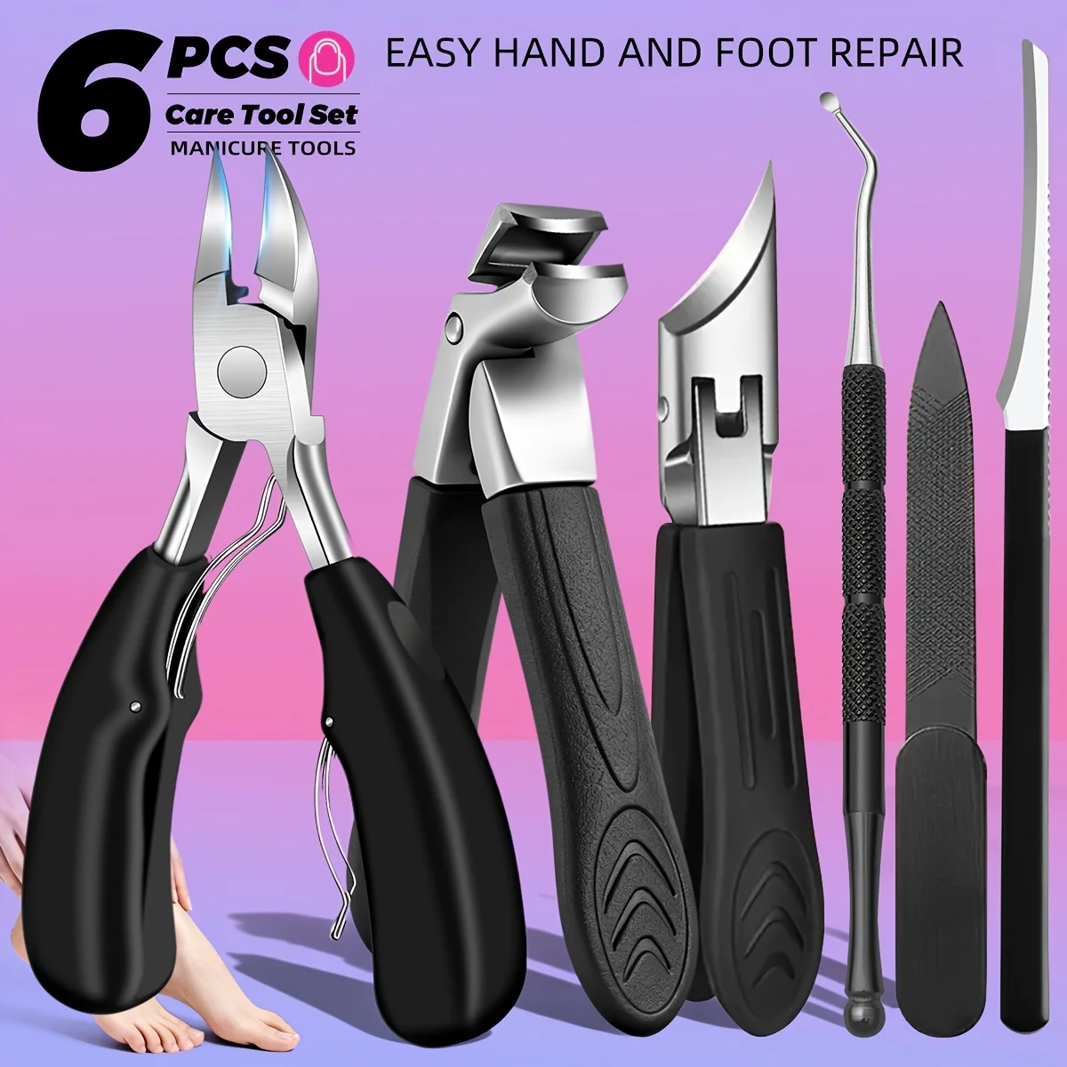 

Stainless Steel Professional-Grade Nail Clippers Pedicure And Nail Art Tools Made, And Manual Tools for Foot And Hand Care