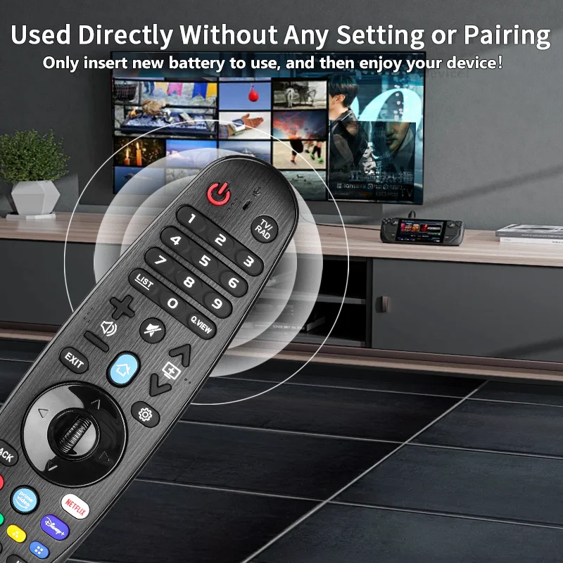 لاستبدال جهاز التحكم عن بعد بالأشعة تحت الحمراء العالمي LG مع أزرار NETFLIX PrimeVideo، لتلفزيون LG الذكي LG 2022 TVS (A2 B2 C2 G2 Q Z2) #5