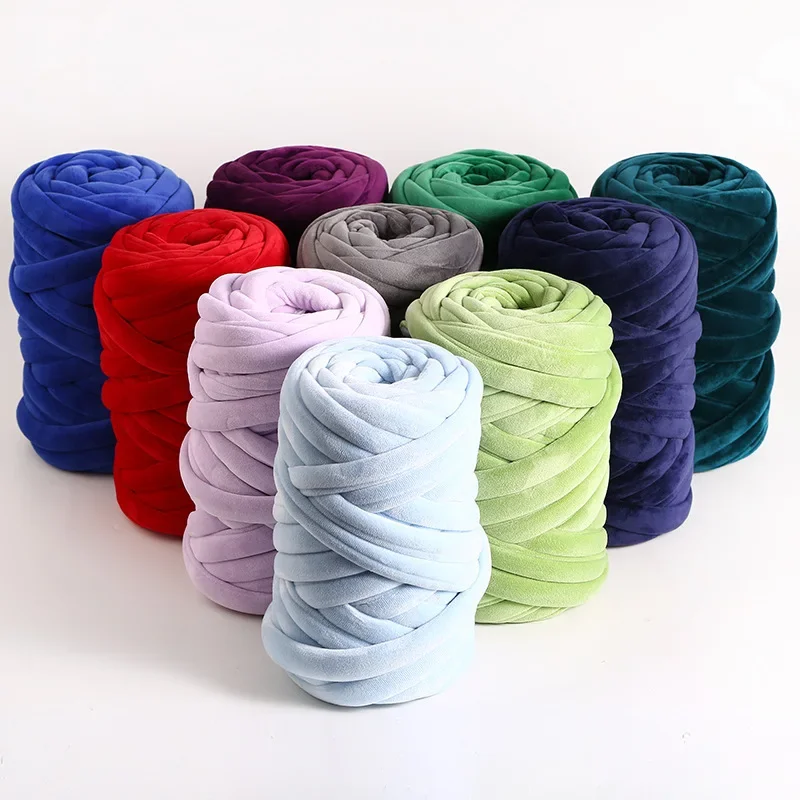 Extra Thick Icelandic Yarn Flannelette Core Cotton Hand Woven DIY Cat Nest Pillow Blanket Baby Crash Proof Line