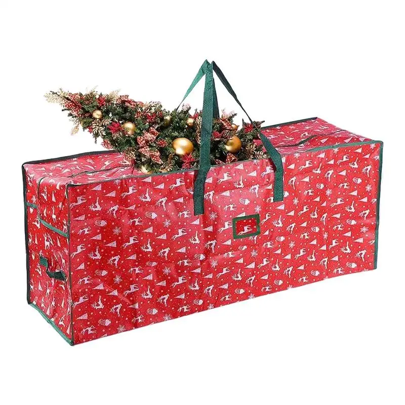 

Christmas Tree Storage Bag Heavy Duty Waterproof Christmas Tree Tote with Card Slot Foldable Christmas Tree Organizer for 4ft