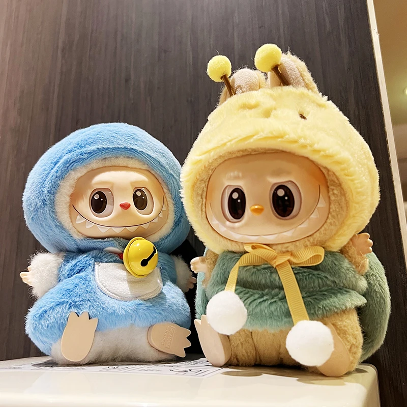 

Для/одежды 17 см, одежда Labubu V1v2v3, кукольное платье Labubu, макарон, сидячая вечеринка, этикетка, виниловое кукольное платье для смены