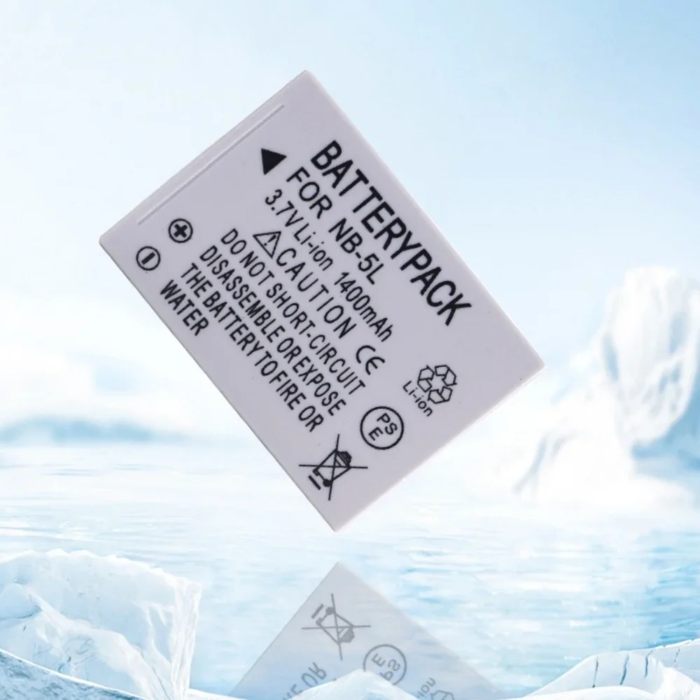 3.7V 1400mAh NB-5L Digital Camera Battery Suitable for Canon SX200 210 220 230 IXUS850 990 980 970 960