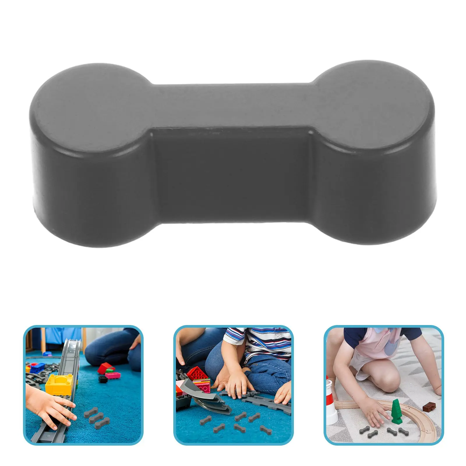 20 Pcs Track Accessories Number Connectors Kids Wood Train Expansion Wooden Pocket Child