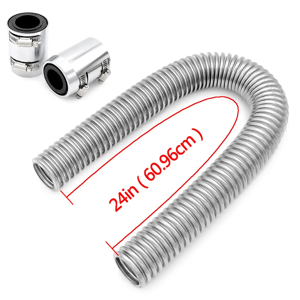 Auto Parts Stainless Steel Radiator Hose Flexible Cooling Water Hose Kit 24 