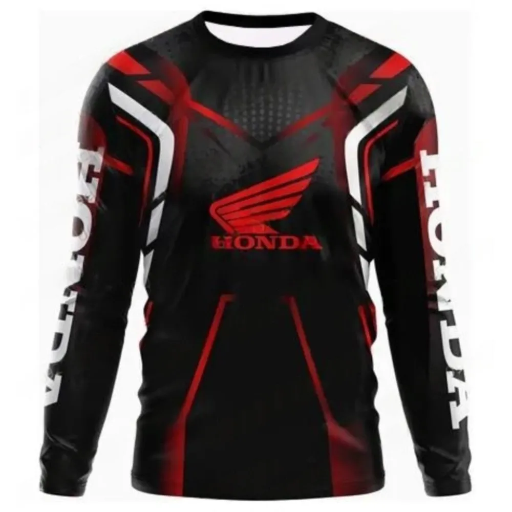 

Playera Motociclista Biker Deportiva Honda Quick Drying Breathable Long Sleeved Honda Riding T-shirt Tops For Men And Women