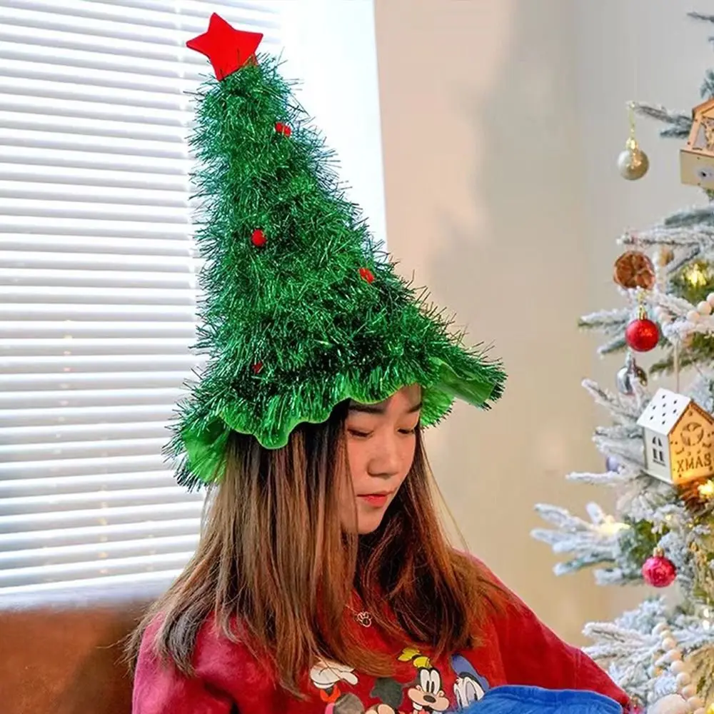 Star For Adult Cloth  Ball Non-woven Rain Silk For  Xmas Ornaments Christmas Decor Christmas Hat Christmas Tree Hat