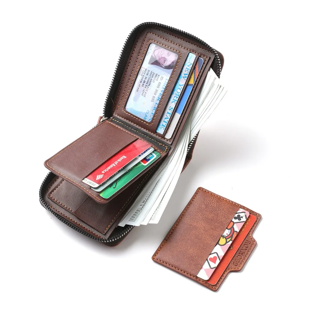 Men'S Wallet Bifold Driver License Wallet Portable Wallet Portable For Business Work Men Male Friends