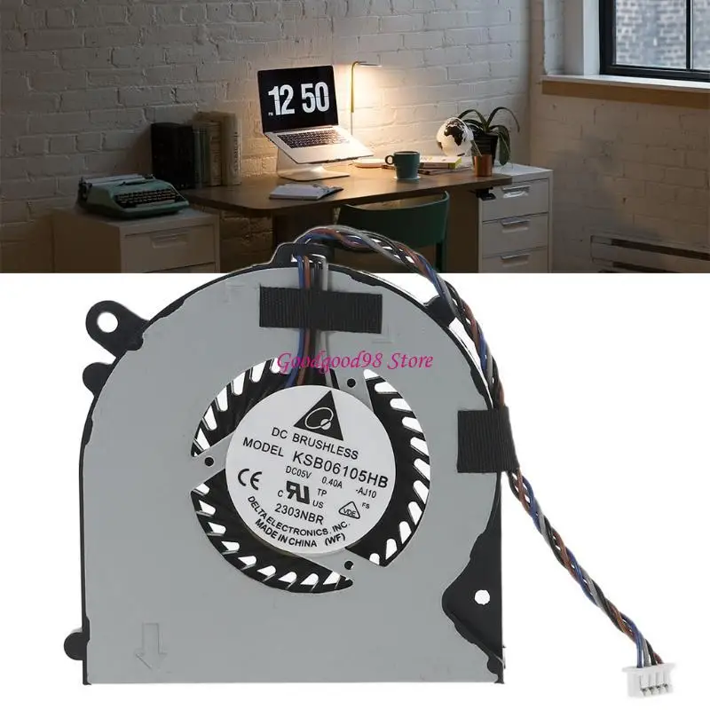 

Notebook CPU Cooling Fan for DC 5V 0.4A 4 pin GPU Radiator for HP 260 G1G2 W8EC