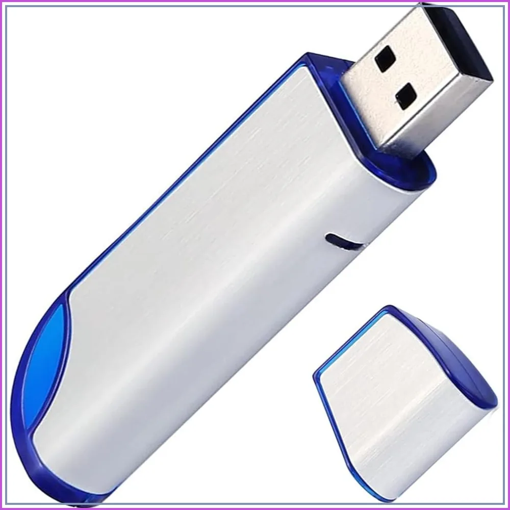 32GB FAT32 Format USB 2.0 Flash Drive with Indicator Light for Game Capture, Cassette Player, Computer, Laptop, External Storage