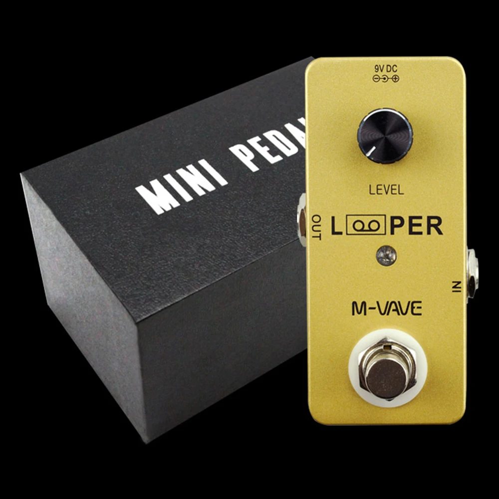 M-VAVE MINI LOOPER Guitar Effect Pedal Max. 5 Minutes Recording Time Full Metal Shell Guitar Pedal Guitar Parts & Accessories