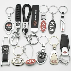 Llavero 3D de Metal/cuero para coche, accesorio para Kia Sportage, Picanto, Rio, Ceed, Optima 3, 5, K3, K5, Sorento