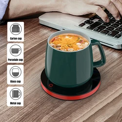 New Cup Heater Mini Portable Heating Coaster Keep Milk Drinks Water Warm 2 Gear Temperature For Home Office Coffee Mug Warmer