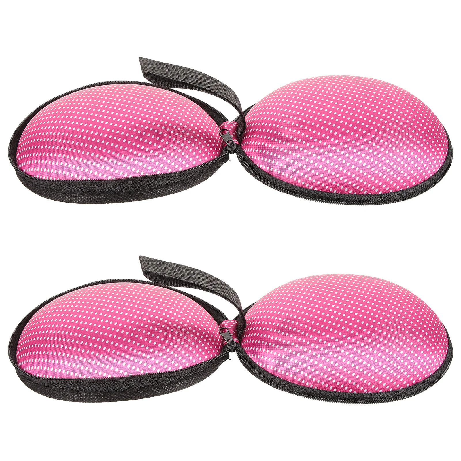 

2pcs Bra Case Travel Underwear Storage Bag Compact Portable Organizer Nylon Lingerie Pouch With Strap Invisible Bra Zipper Bag