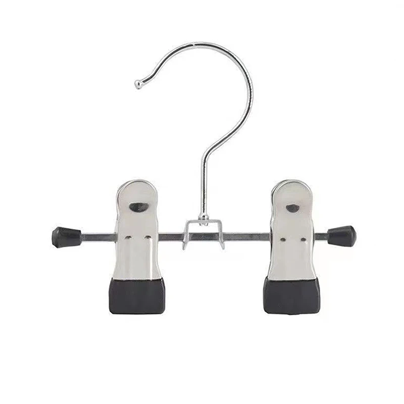 1Pcs Adjustable Stainless Steel Shoe Rack Pants Folder Boot Hanger Holder Portable Travel Laundry Hook Hanging Clothes Sock Clip