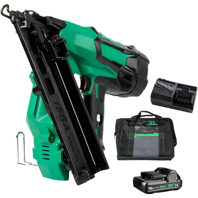 18V MultiVolt™ Angled Cordless Finish Nailer Kit, 15 Gauge, 1-1/4