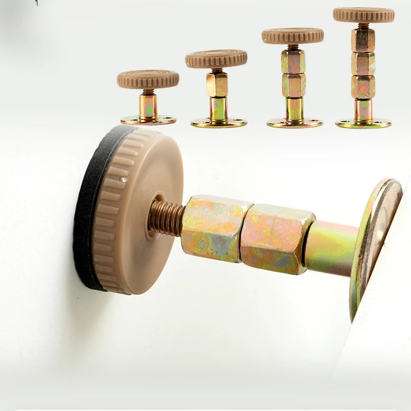 Bed Frame Anti-Shake Tools, Threaded Adjustable Headboard Stoppers, Bedside Telescopic Support Headboard Stabilizer 33-110mm