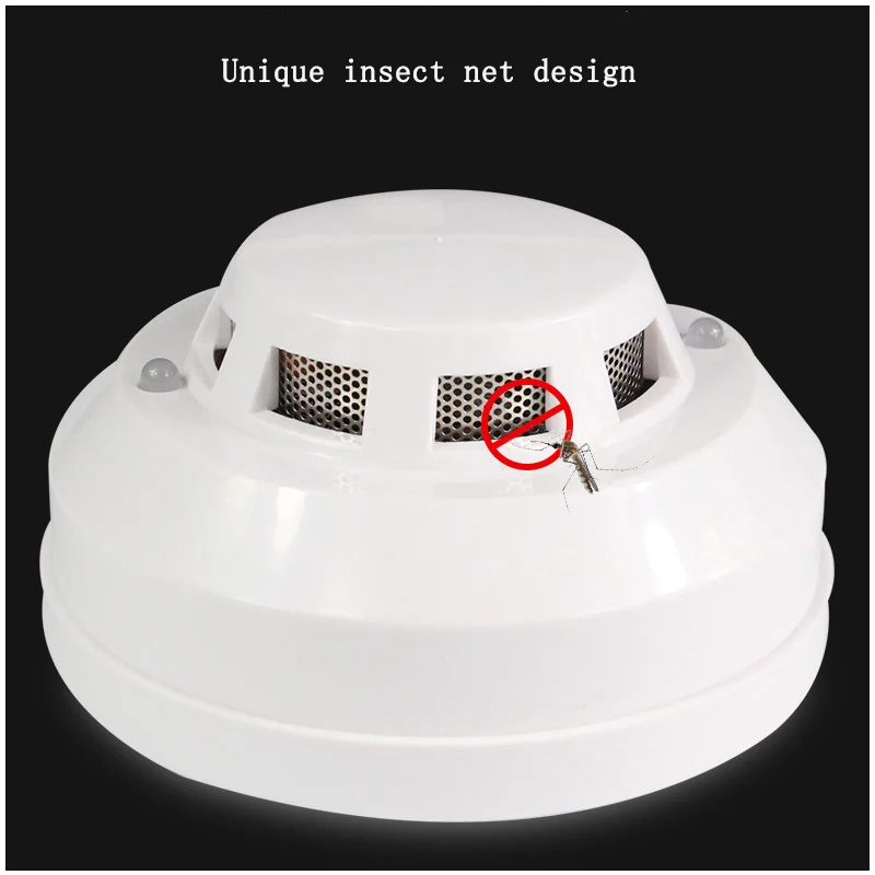 Audible and Visual Alarm Wired Liquid Gas Detector Combustible Coal LPG Natural Gas Probe Kitchen Detection Unique Insect Net