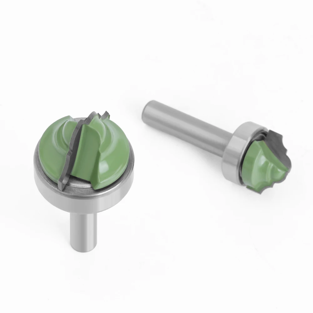 LAVIE 1pc 8mm Shank Bearing Shank Double Roman Ogee Edging Router Bit Milling Cutter For Wood Wood Line Knife Hobbing MC02100