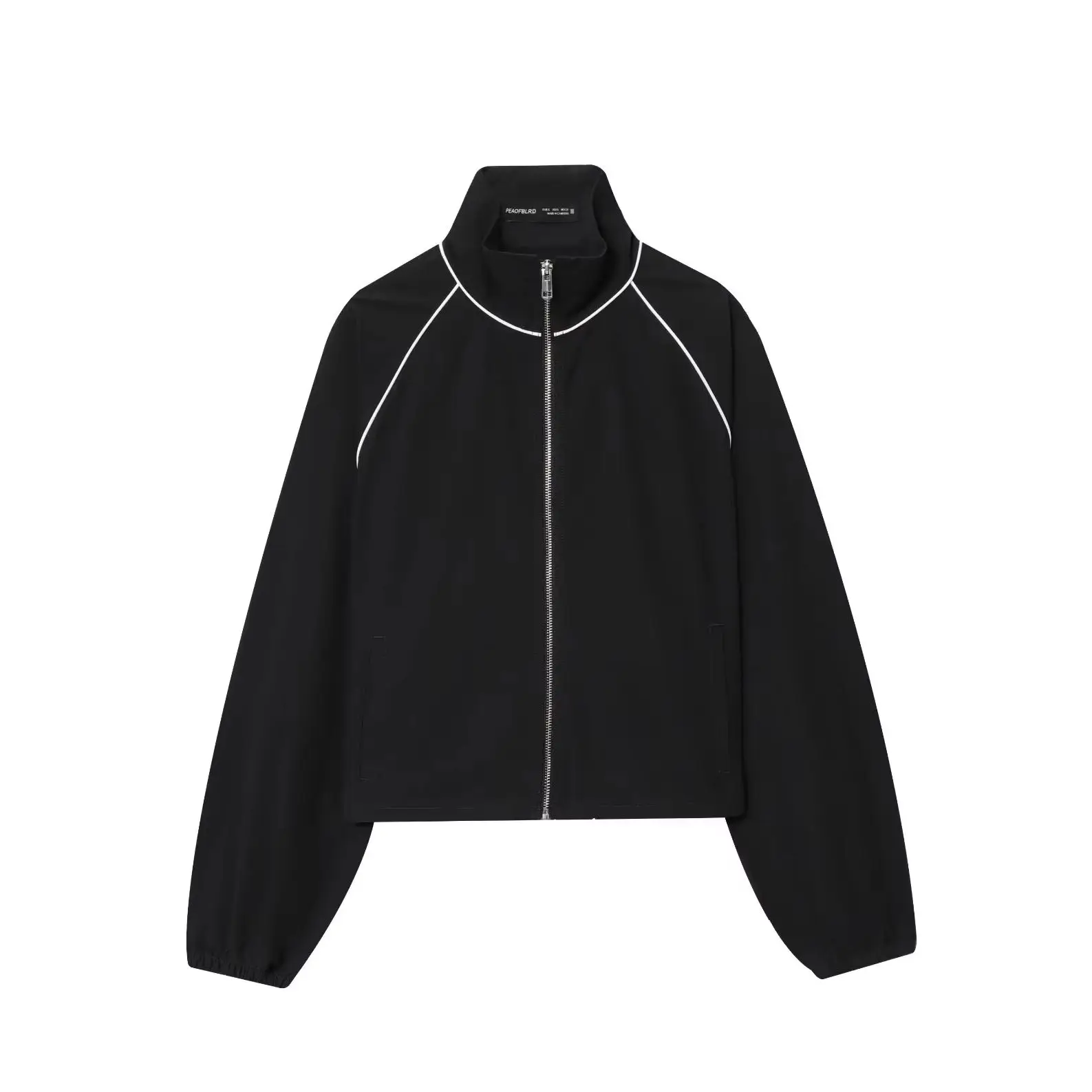 

KONDALA Chic Streetwear Vintage Woman Jackets Black Fashion 2025 Zipper Long Sleeve Cool Mujer High Street Sporty Female Outwear