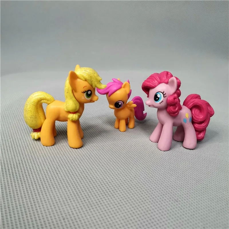 Hasbro My Little Pony Figure Twilight Sparkle Applejack Rarity Fluttershy Princess Celestia Anime Cartoon Doll Model Toy Gifts