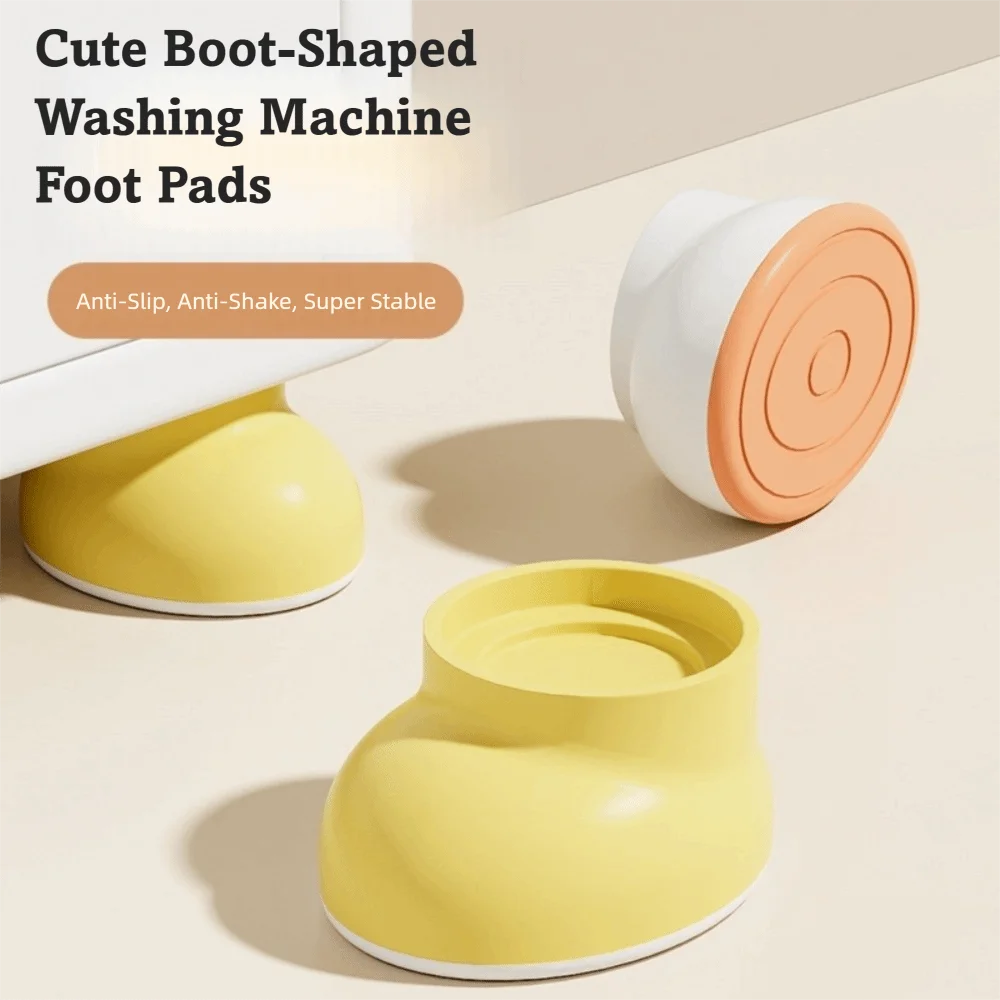 

4Pcs Silent Washing Machine Feet Pads Durable Universal Anti-slip Classic Mats Shock-absorbing Anti Vibration Pads