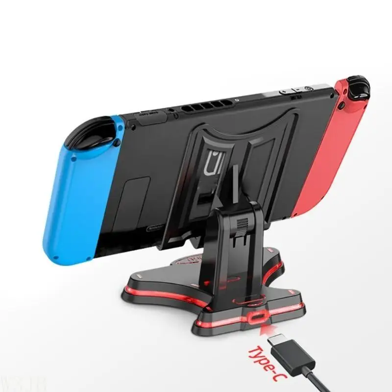 W3JB Konsolen-Dockingstation, faltbare, rutschfeste Halterung für Switch/Switch Lite/OLED – Detail 2