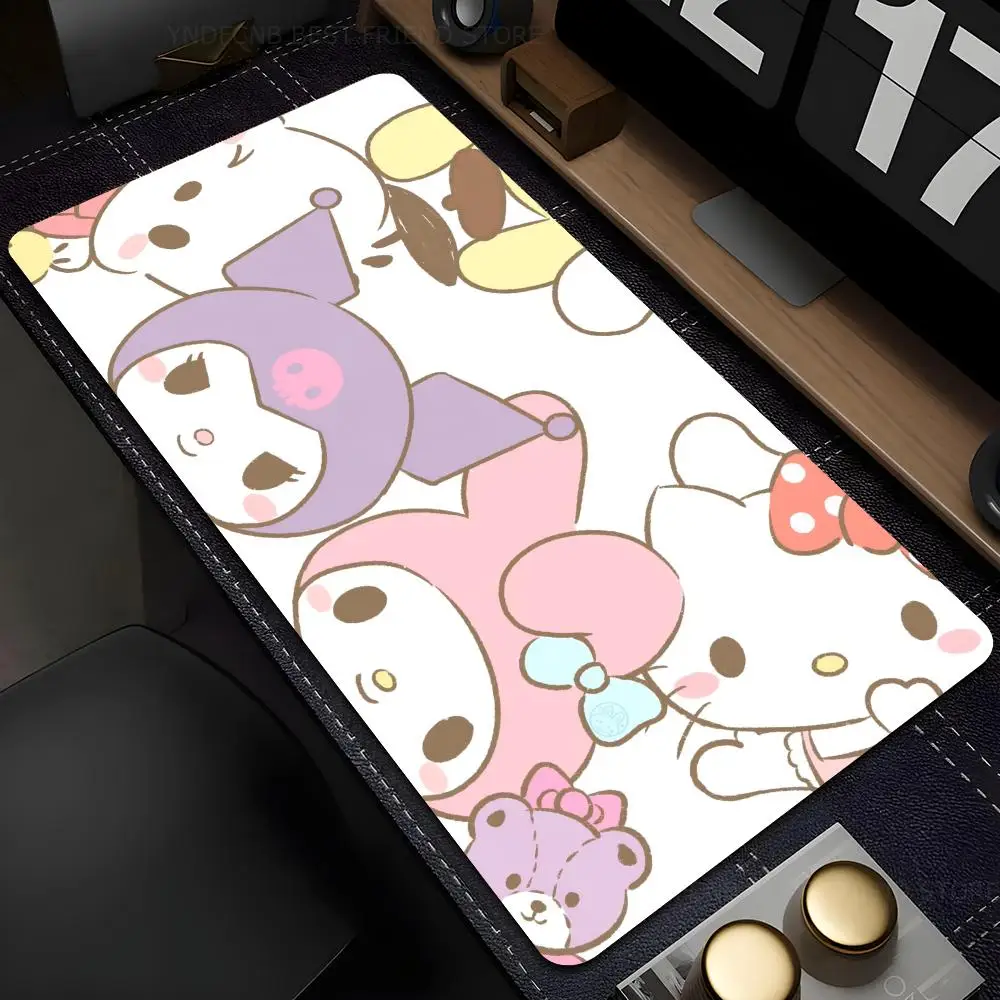 Kuromi Mouse Mat Desk Mat With Pad Gaming Accessories Prime Gaming XXL Keyboard Pad Stitch Padding Mat