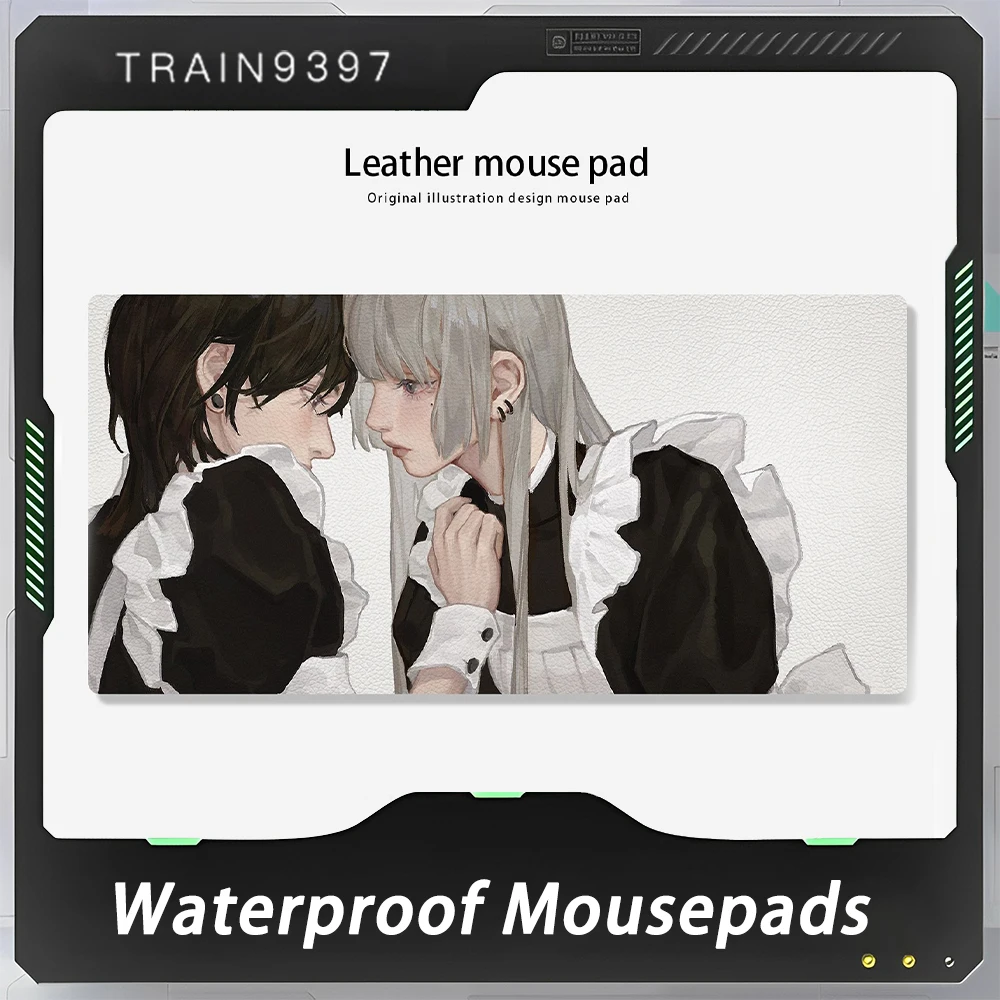 

Train9397 Leather Mousepads 400x800 300x600mm Waterproof Non-slip Anime Gaming Mousepad for E-sports PC Gamer Accessories Gifts