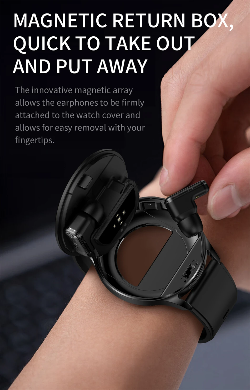 2026 Neue TWS 2-in-1 Bluetooth-Kopfhörer Smartwatch für Herren Herzfrequenz-Gesundheitsüberwachung Wasserdicht BT-Anrufe Musik-Smartwatch für Damen – Detail 4