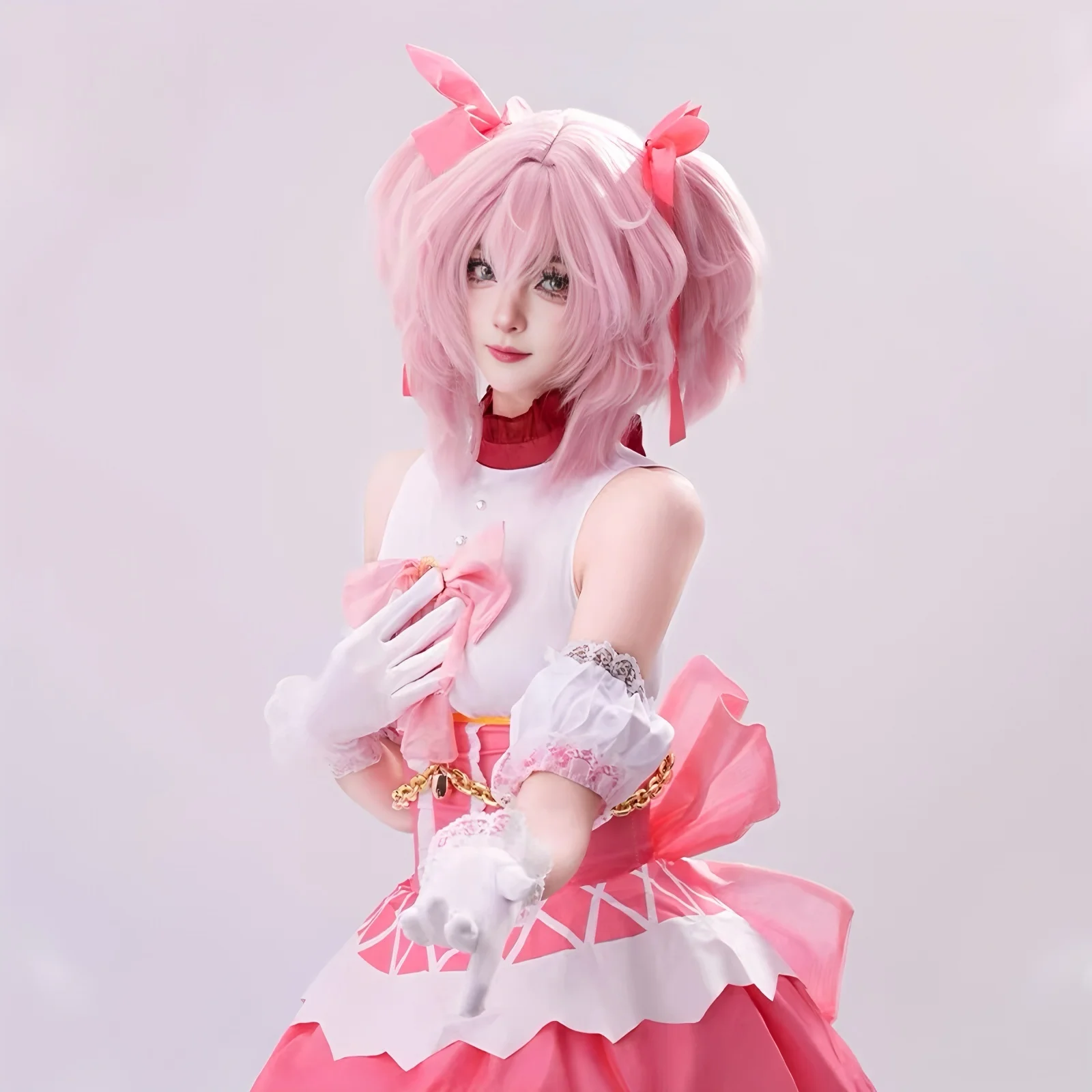 Anime Magical Girl Kaname Madoka Cosplay Costume Puella Madoka Magica Cos Outfits Halloween Carnival Party Dress for Women
