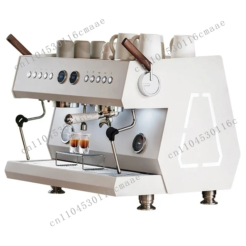 New Coffee Machine 3211A Dual Head Three in One Household Professional Semi-automatic Coffee Machine