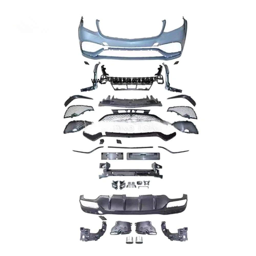 

High Quality 2016-2019 GLS Upgrade GLS63 Facelift Car Bumper Accessories Bodykit for benz GLS Class W166 Sport Body Kit